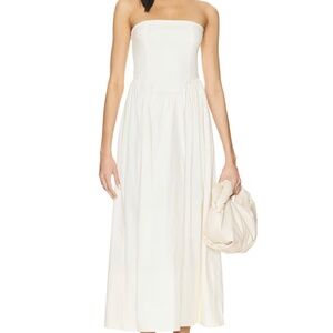 WeWoreWhat Corset Maxi Dress in Antique White